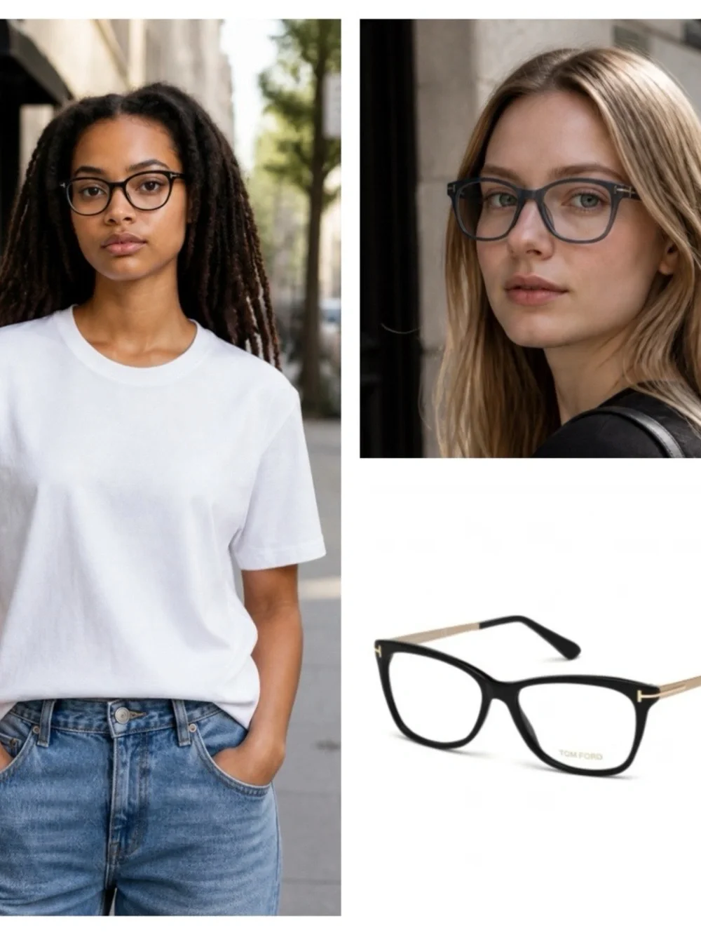 Tom Ford TF5353 Black 001 Cat Eye Plastic Optical Eyeglasses Frame 54-15-140 FT